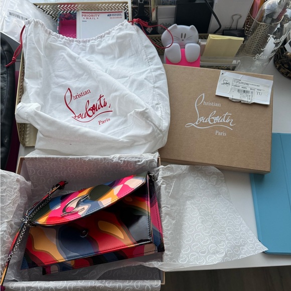 RARE ☀️ Christian Louboutin illusion clutch crossbody bag - Picture 10 of 10